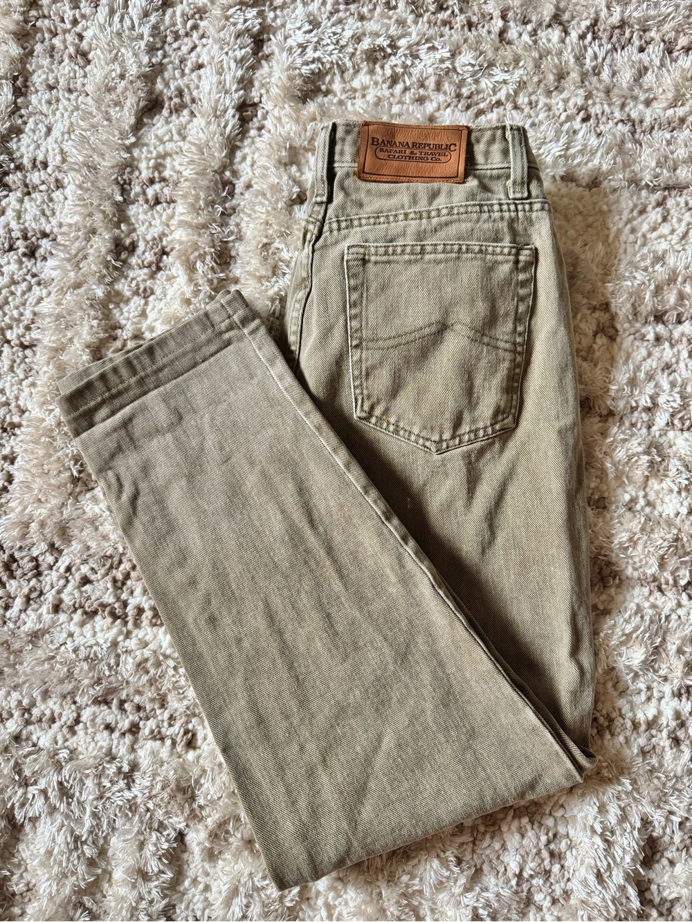 Vintage Banana Republic 100% Cotton Made in USA Women’s 14 Straight Leg Mom Jean